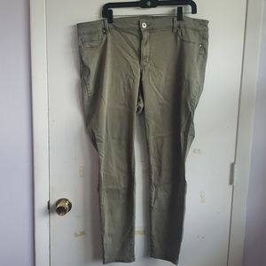 Jessica Simpson green stretch denim jeans